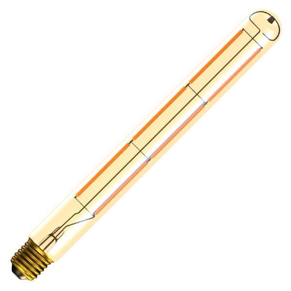 LED 7W Vintage Amber 280mm Tubular - ES - 2000K 